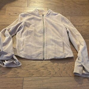 Vince Lambskin Women's Cream/Pink Jacket- absolutely gorgeous!